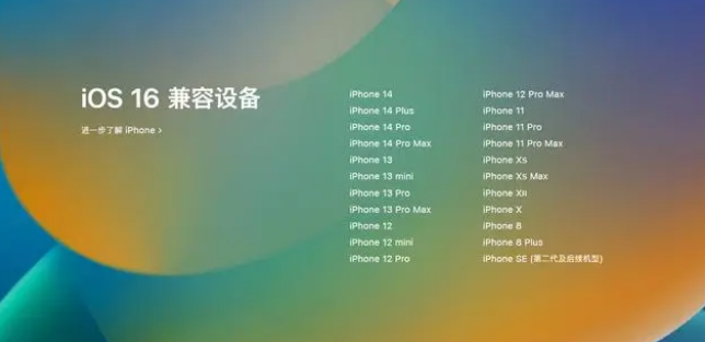 新州镇苹果手机维修分享iOS16.1.1支持哪些设备 